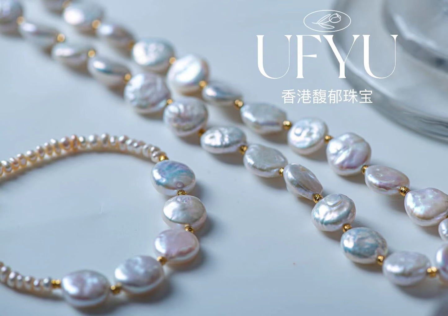 White Coin Baroque Freshwater Pearl Choker Necklace and Bracelet Stylish and Versatile Handmade Jewelry