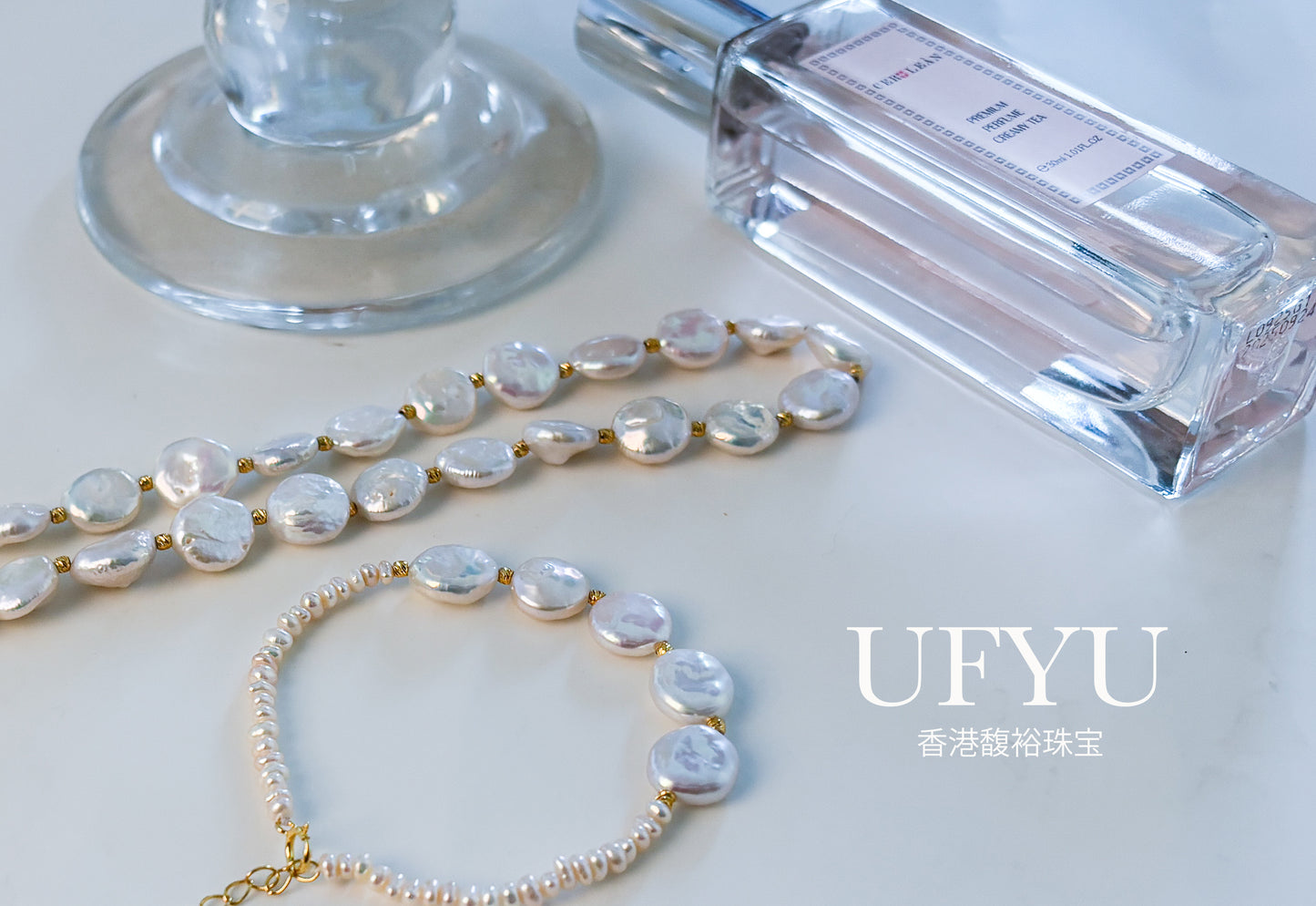 White Coin Baroque Freshwater Pearl Choker Necklace and Bracelet Stylish and Versatile Handmade Jewelry