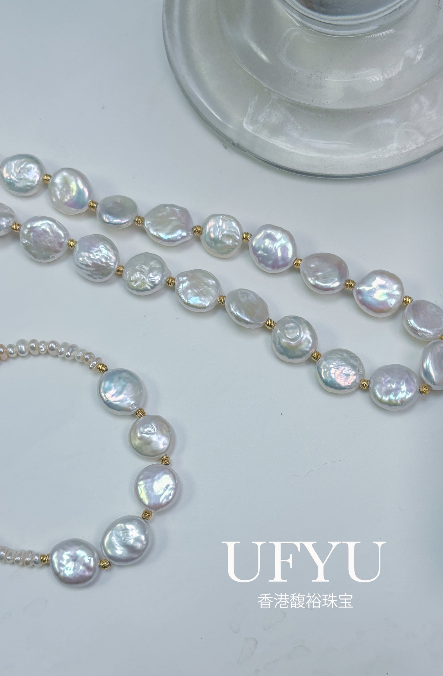 White Coin Baroque Freshwater Pearl Choker Necklace and Bracelet Stylish and Versatile Handmade Jewelry